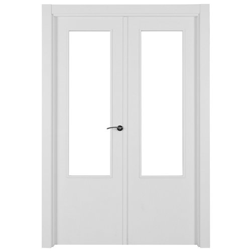 Puerta de entrada blindada viena izquierda roble de 85.7x205 cm 28 puerta lyon blanco de apertura izquierda de 145 cm