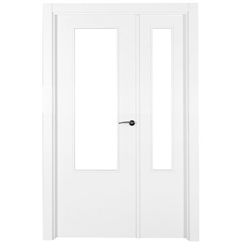 puerta lyon blanco de apertura izquierda de 125 cm