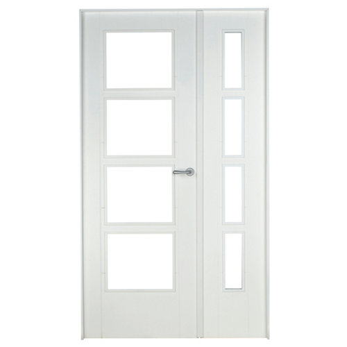 puerta noruega blanco de apertura izquierda de 115 cm