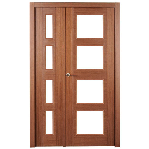 puerta noruega wengué de apertura derecha de 115 cm