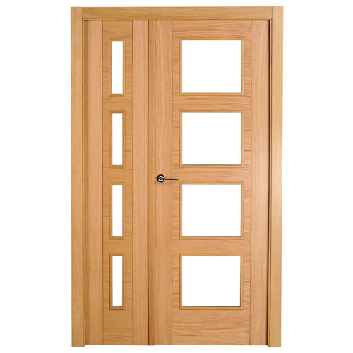 puerta noruega roble de apertura derecha de 125 cm