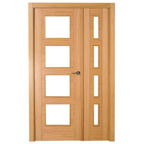 puerta noruega roble de apertura izquierda de 125 cm