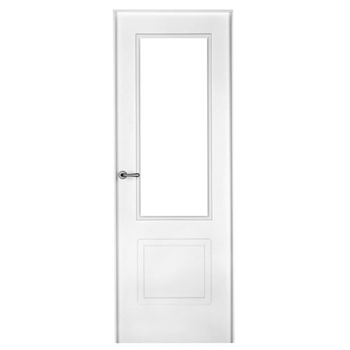 Puerta doble acristalada berna roble miel 130x115(72+42)cm i 23 puerta bayona blanco de apertura derecha de 82.5 cm
