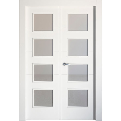 puerta lucerna plus blanco de apertura derecha de 145 cm