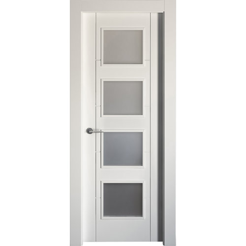 Puerta noruega plus blanco de apertura derecha de 72.5 cm