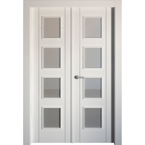 Puerta de interior corredera niza roble de 62.5 cm 26 puerta noruega plus blanco de apertura derecha de 125 cm