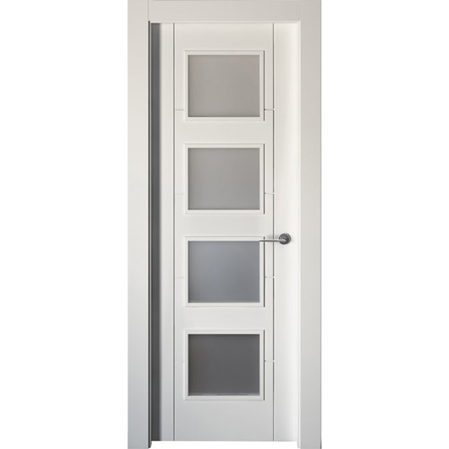 Pack de 3 molduras mdf blanco 50 x 10 mm 25 puerta noruega plus blanco de apertura izquierda de 72.5 cm