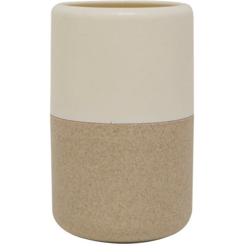 Vaso de baño ecolo beige mate