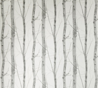 Papel pintado vinílico naturaleza Bosque gris