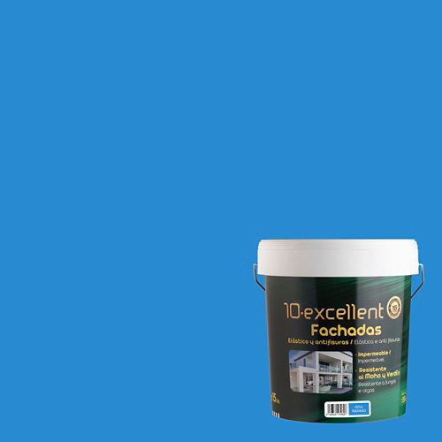 Pintura para fachadas 10excellent azul indiano mate 15l