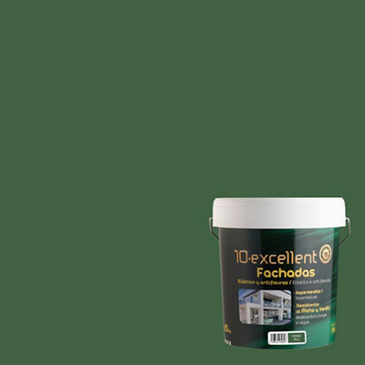 Pintura para fachadas acrílica verde EXCELLENCE de 15L · LEROY MERLIN