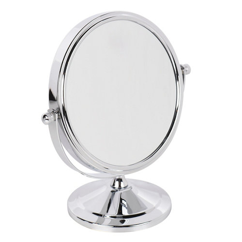 Espejo de aumento espejos cosméticos x7 gris / plata