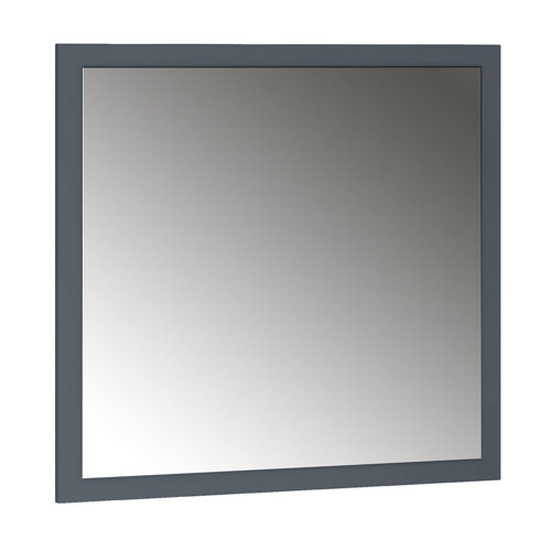 Espejo de baño asimétrico gris / plata 70 x 70 cm