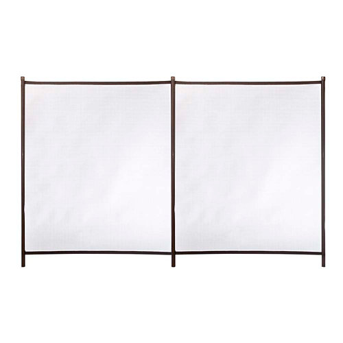 Valla de seguridad desmontable de poliéster / pvc marrón 125x200 cm