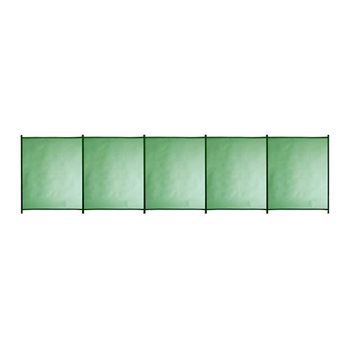 Valla de seguridad desmontable de poliéster / pvc verde 125x500 cm