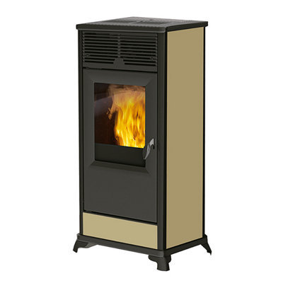 Estufa para pellets INNOFIRE Ginny 12 kw beige