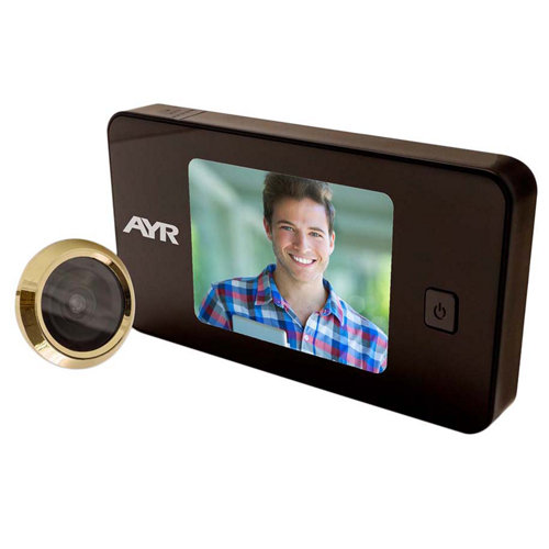 Mirilla digital con pantalla negro latonado mod 752