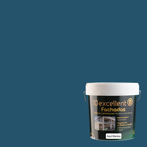 Pintura para fachadas elast. 10excellent terracota mate 15l de la marca EXCELLENCE en acabado de color Azul fabricado en Varios, ver descripción