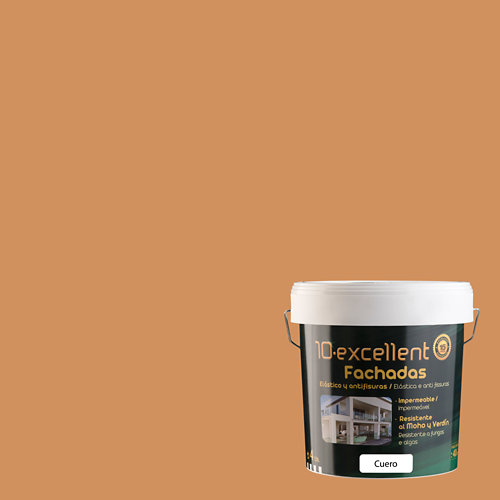 Pintura para fachadas elastica 10excellent arena mate 15l de la marca EXCELLENCE en acabado de color Marrón fabricado en Varios, ver descripción