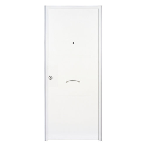 puerta niza roble de apertura izquierda de 105 cm 28 Puerta de entrada metálica derecha blanco de 89x208 cm