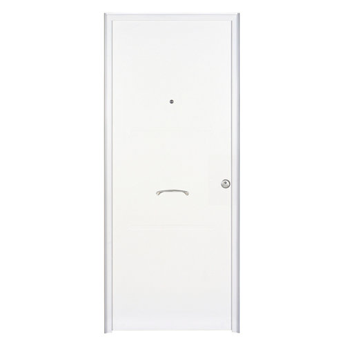 Puerta de interior corredera bosco gris piedra de 72.5 cm 25 Puerta de entrada metálica izquierda blanco de 89x208 cm