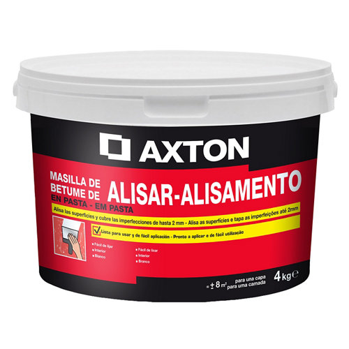 Masilla en pasta para alisar axton de 4 kg