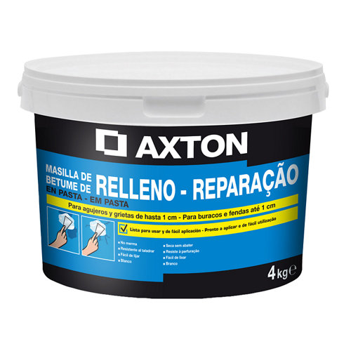 Plaste en pasta para rellenar axton 4 kg