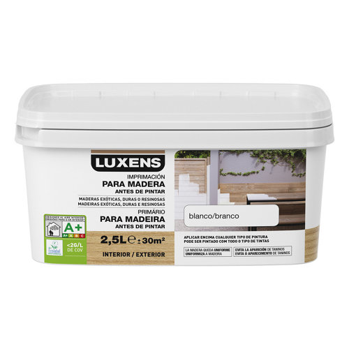 Imprimación para maderas de exterior luxens 2 5l
