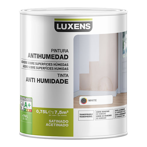 Pintura antihumedad luxens blanco 0 75l