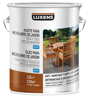 Aceite de teca para madera LUXENS  2.5L teca