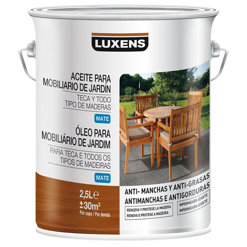 Aceite de teca para madera luxens 2.5l teca