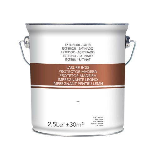 Protector madera exterior satinado 2.5 l nogal