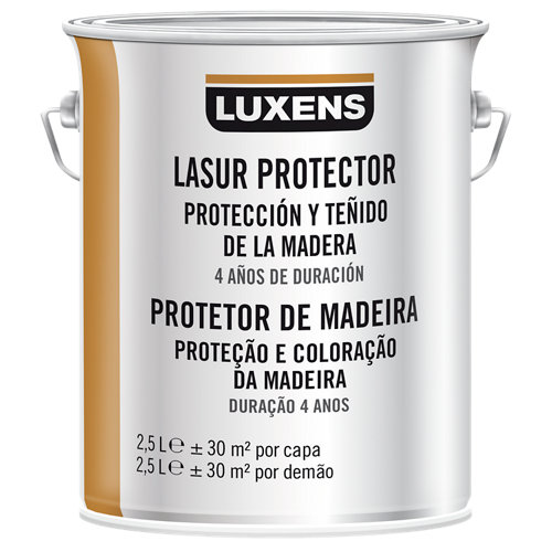Protector madera exterior luxens satinado 2.5 l gris