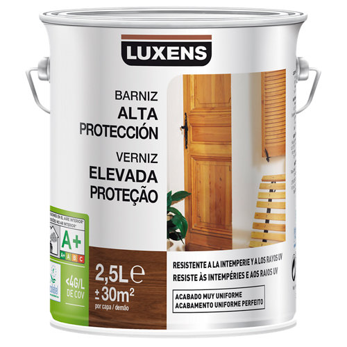 Barniz exterior luxens satinado 2.5 l blanco