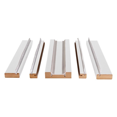 Kit de moldura para casoneto de mdf blanco para puerta corredera