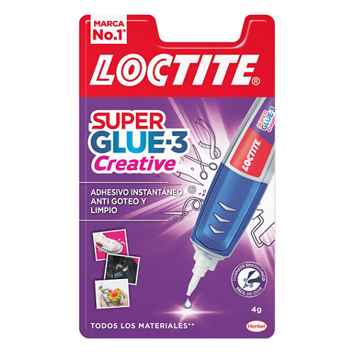 Adhesivo instantáneo super glue-3 creative pen loctite 3 gr
