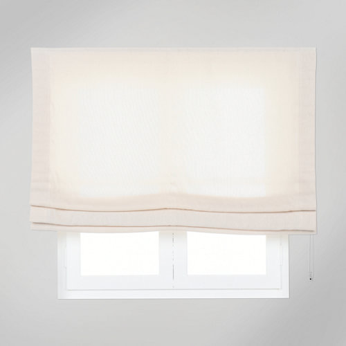 Estor plegable yute natural beige75x175 cm
