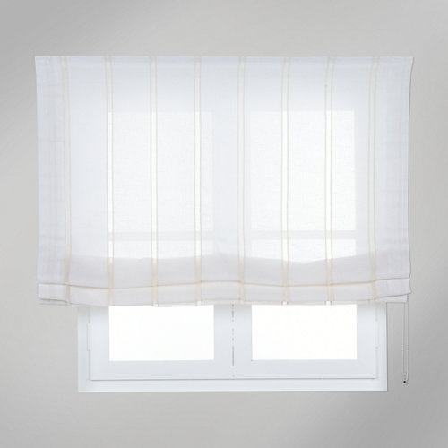 Estor plegable blanco caños 105x175 cm