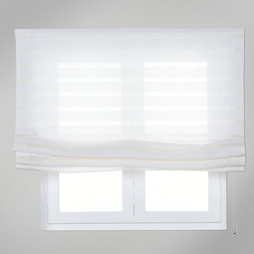 Estor plegable blanco horizontal 165x250 cm