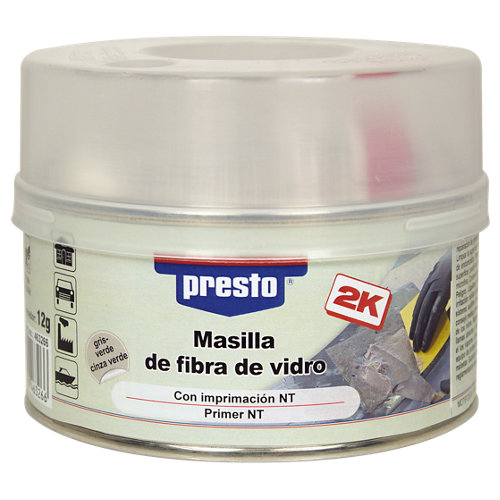 Masilla de fibra de vidrio presto de 500 gr