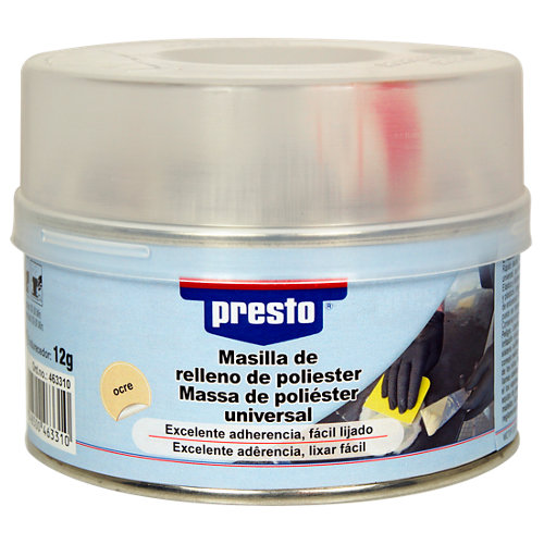 Masilla de poliéster universal presto de 500 gr