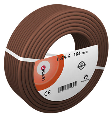 Cable eléctrico LEXMAN H07V-K marrón 4 mm² 50 m