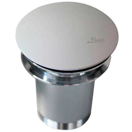 Válvula desagüe lavabo deco clic-clac cromo/blanco