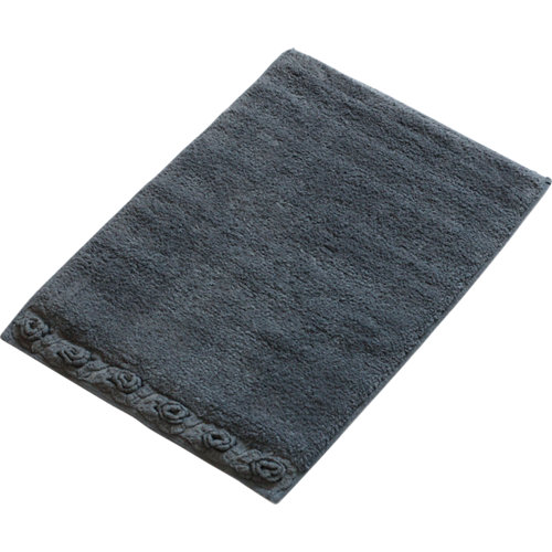 Alfombra de baño vintage rectangular gris 40x60 cm