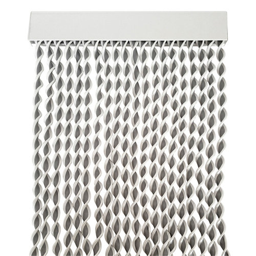 Cortina de puerta pvc enna gris-blanca 90 x 210 cm