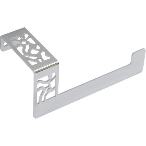 Portarollo wc art decó gris / plata brillante 15x6.7x7.4 cm