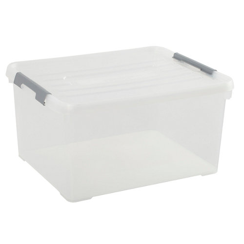 Caja de plástico spaceo, dimensiones: 39x49x25cm y 35 litros