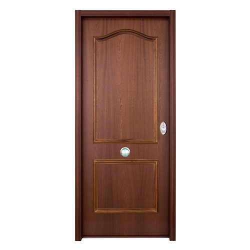 Puerta de entrada acorazada serie v provenzal izquierda sapelli/blanco 206x89cm