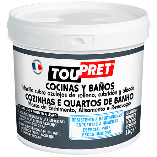 Pintura para fachadas elastica 10excellent arena mate 4l 21 Masilla en pasta cubre azulejos toupret 1 kg