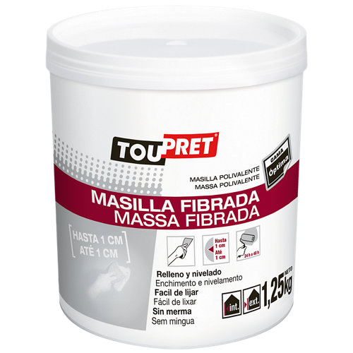 Masilla en pasta fibrada toupret 1,25 kg